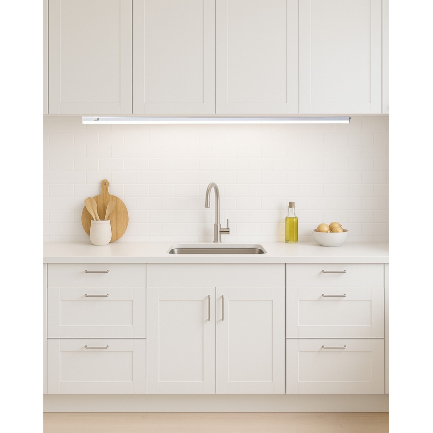 Lampă LED sub dulap TUBE, 18 W, 230 V, 120 cm, alb