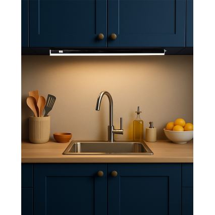 Lampă LED sub dulap TUBE LED/9W/230V 60 cm negru