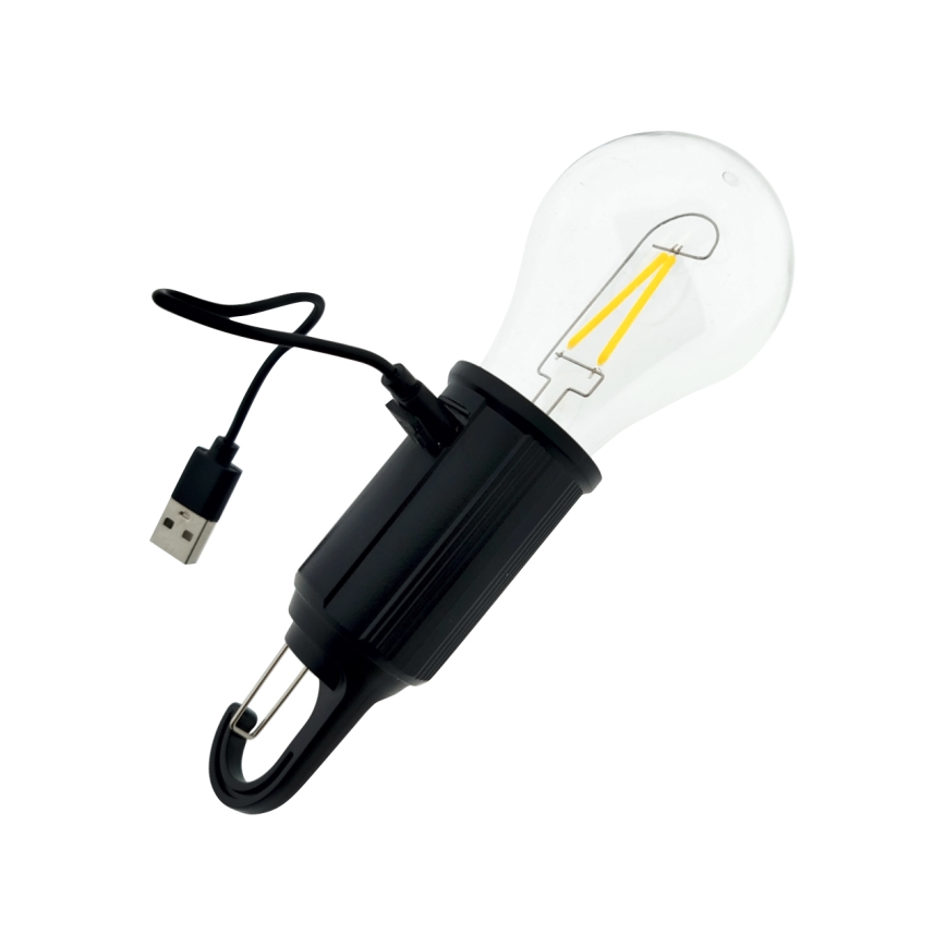 Lampă LED suspendată, reglabilă și reîncărcabilă pentru exterior, 3W/5V, 400 mAh, IP44