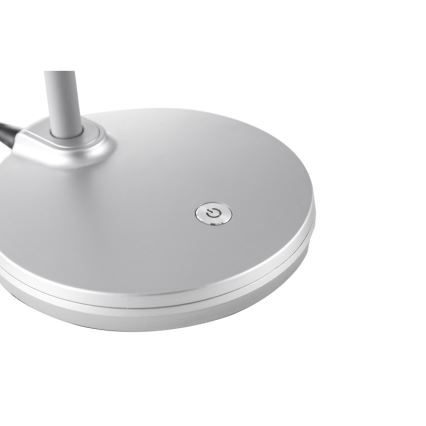 Lampă LED tactilă flexibilă dimabilă de masă Globo LED/4,6W/230V argintiu