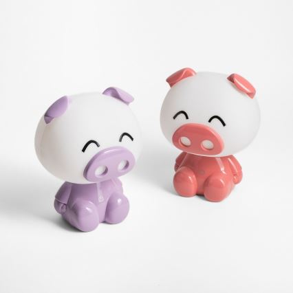 Lampă LED tactilă dimabilă de masă pentru copii Zuma Line LED/3W/230V mov porcușor