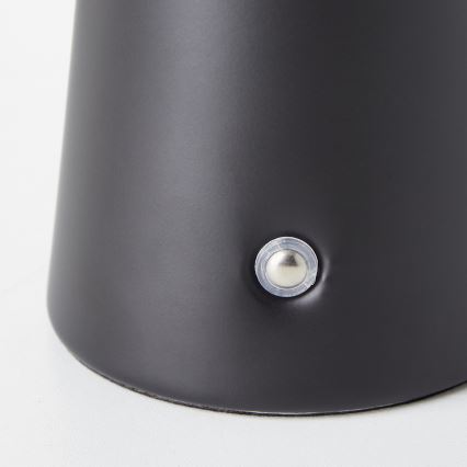Lampă LED tactilă dimabilă de masă de exterior Brilliant MUFFIN LED/3W/5V USB 2600 mAh IP44 negru