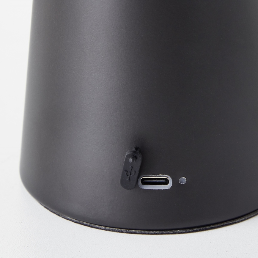 Lampă LED tactilă dimabilă de masă de exterior Brilliant MUFFIN LED/3W/5V USB 2600 mAh IP44 negru