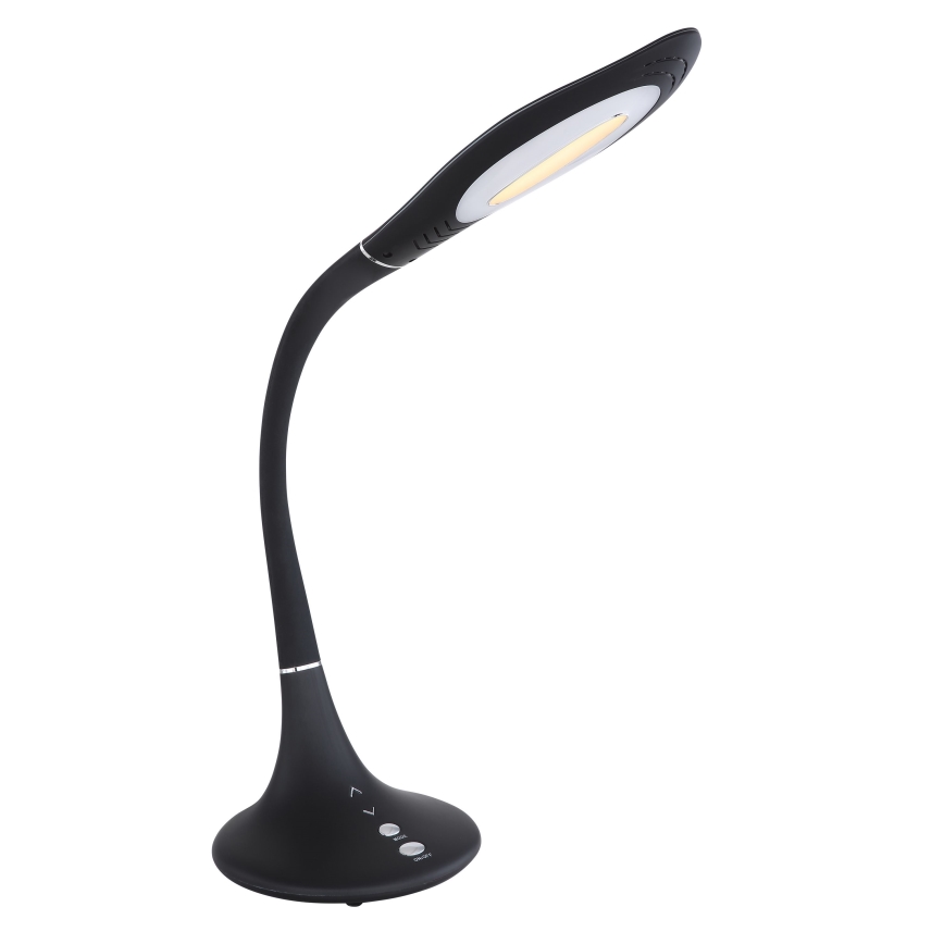 Lampă LED tactilă flexibilă dimabilă de masă Globo LED/9W/230V 3000/4500/6500K negru