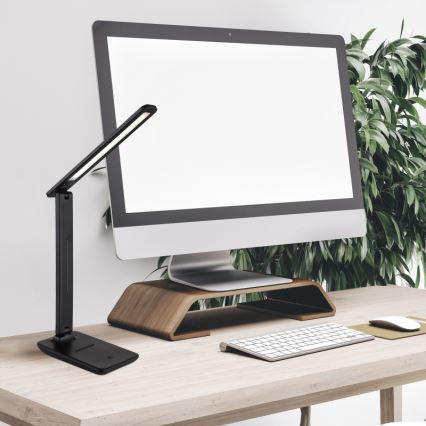 Lampă LED tactilă dimabilă de masă Globo LED/5W/230V 2700/4000/6500K negru