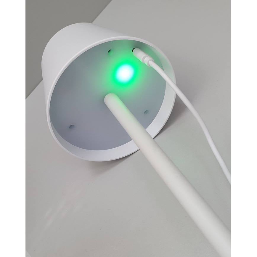 Lampă LED tactilă dimabilă de masă LED/5W/5V USB 1200 mAh alb