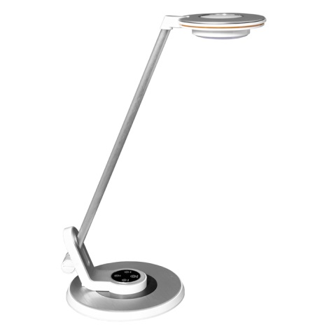 Lampă LED tactilă dimabilă de masă LIMA LED/8W/230V USB Ecolite LBL1065-BI