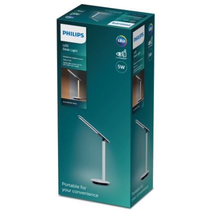 Lampă LED tactilă dimabilă de masă  Philips ROCK LED/5W/5V 1800mAh