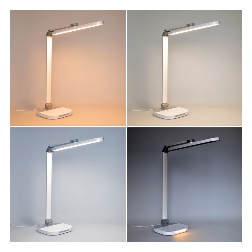 Lampă LED tactilă dimabilă de masă cu lumină de veghe LED/10W/5V 3000/4000/5000K alb