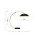 Lampă LED tactilă dimabilă de masă Wofi 8001-104 ROSCOFF LED/10,5W/230V negru/auriu