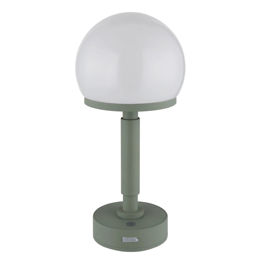 Lampă LED tactilă reîncărcabilă dimabilă de masă Globo LED/2,5W/5V 1800mAh 2800K verde