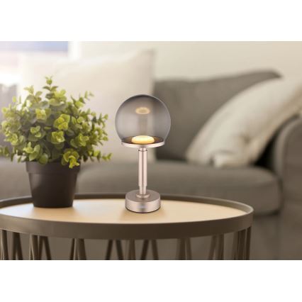 Lampă LED tactilă reîncărcabilă dimabilă de masă Globo LED/2,5W/5V 1800mAh 2700/4000/6500K roz-auriu