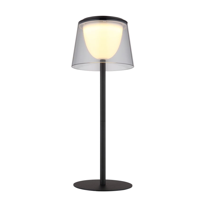 Lampă LED tactilă dimabilă de masă de exterior LED/1,8W/5V IP44 1800 mAh negru/fumuriu