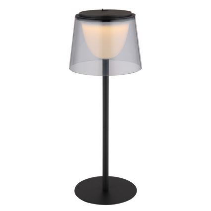 Lampă LED tactilă dimabilă de masă de exterior LED/1,8W/5V IP44 1800 mAh negru/fumuriu