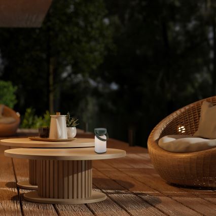 Lampă LED tactilă reîncărcabilă dimabilă de masă de exterior Rabalux LED/3W/5V IP44 verde