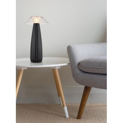 Lampă LED tactilă reîncărcabilă dimabilă de masă Globo LED/1W/3,7V 3000K negru