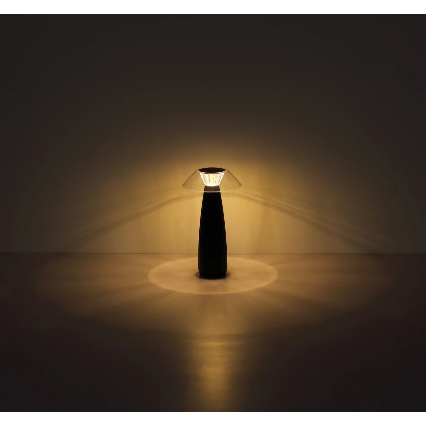 Lampă LED tactilă reîncărcabilă dimabilă de masă Globo LED/1W/3,7V 3000K negru