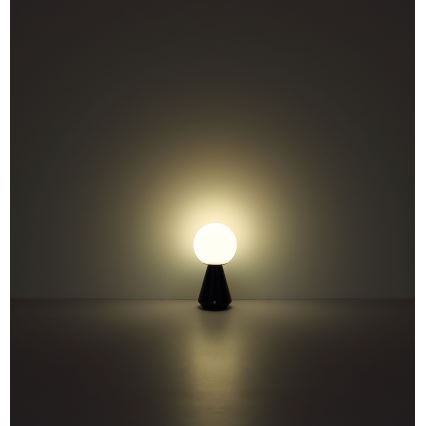 Lampă LED tactilă reîncărcabilă dimabilă de masă Globo LED/1,5W/5V 3000/4500/6500K 1800 mAh IP41 negru