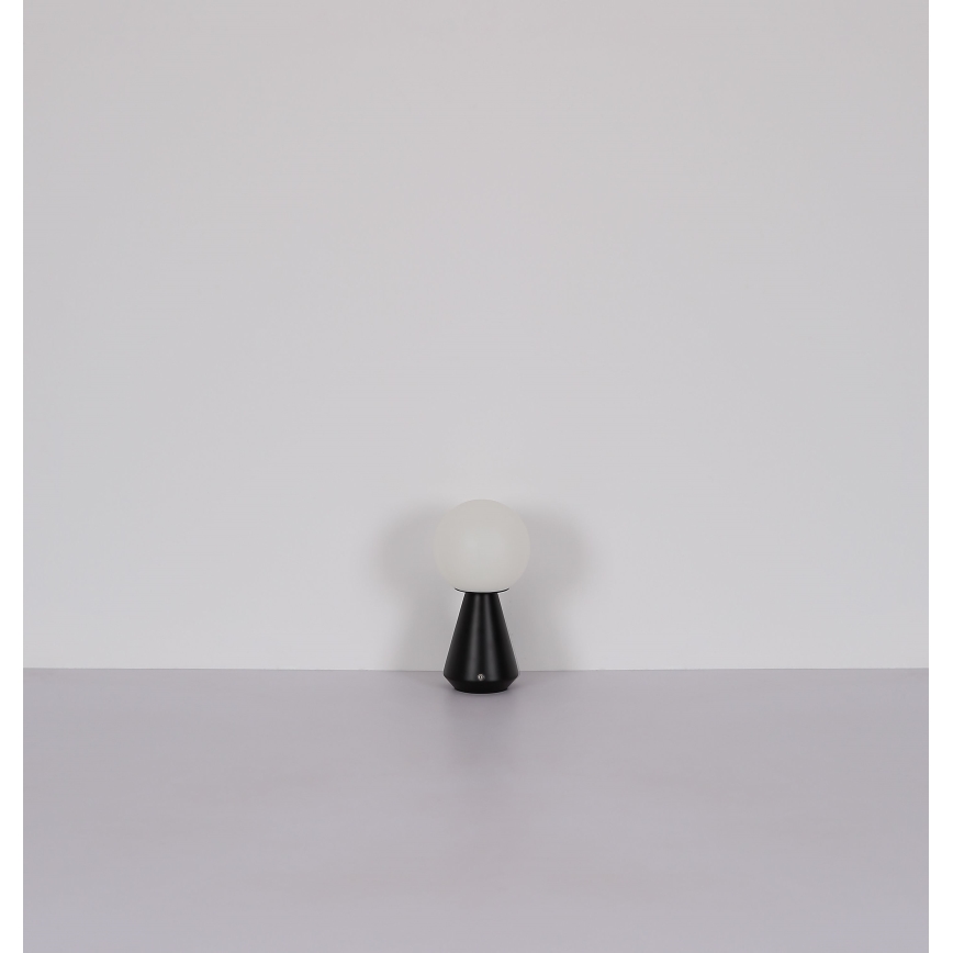 Lampă LED tactilă reîncărcabilă dimabilă de masă Globo LED/1,5W/5V 3000/4500/6500K 1800 mAh IP41 negru