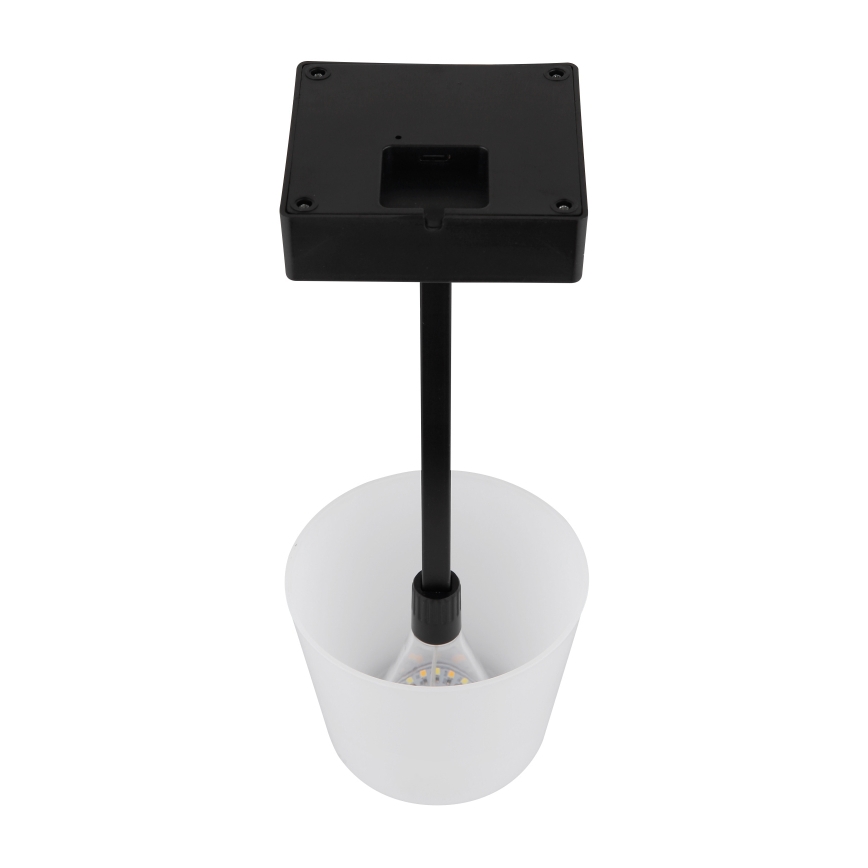 Lampă LED tactilă dimabilă de masă Globo LED/2W/5V 3000/4500/6500K 800 mAh negru