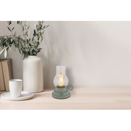 Lampă LED tactilă reîncărcabilă dimabilă de masă Globo LED/1W/3,7V 1200 mAh verde