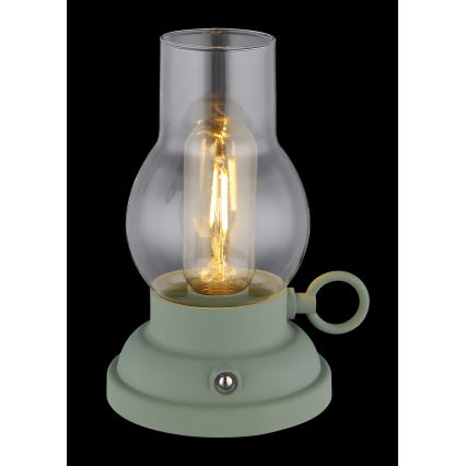 Lampă LED tactilă reîncărcabilă dimabilă de masă Globo LED/1W/3,7V 1200 mAh verde