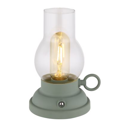 Lampă LED tactilă reîncărcabilă dimabilă de masă Globo LED/1W/3,7V 1200 mAh verde