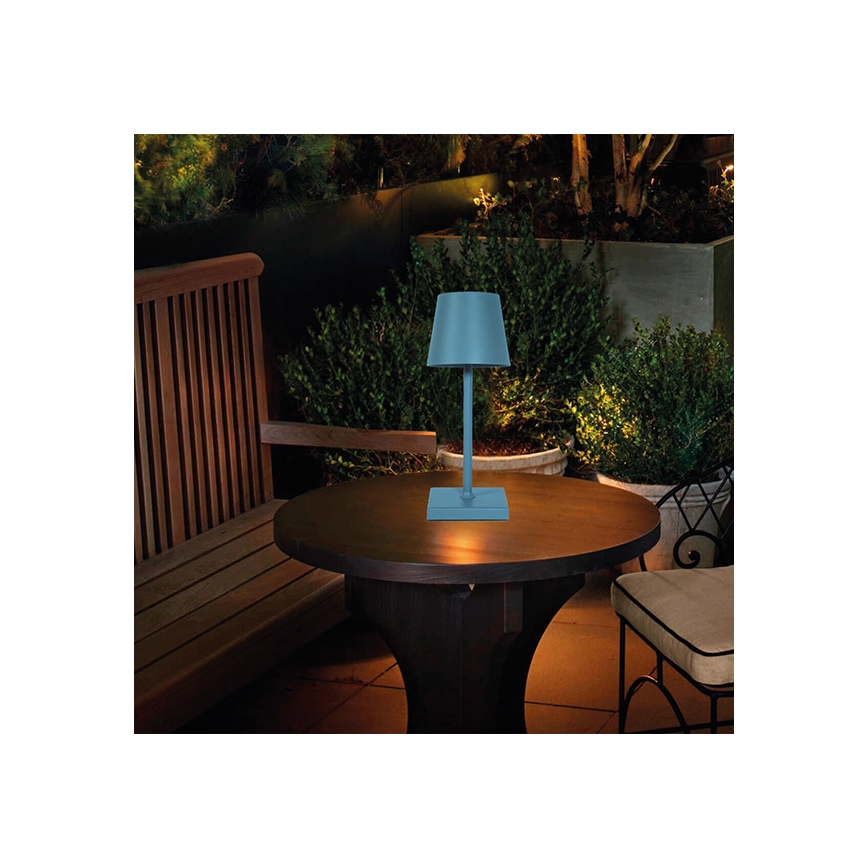 Lampă LED tactilă reîncărcabilă dimabilă de masă LED/3,5W/5V 5200mAh albastru