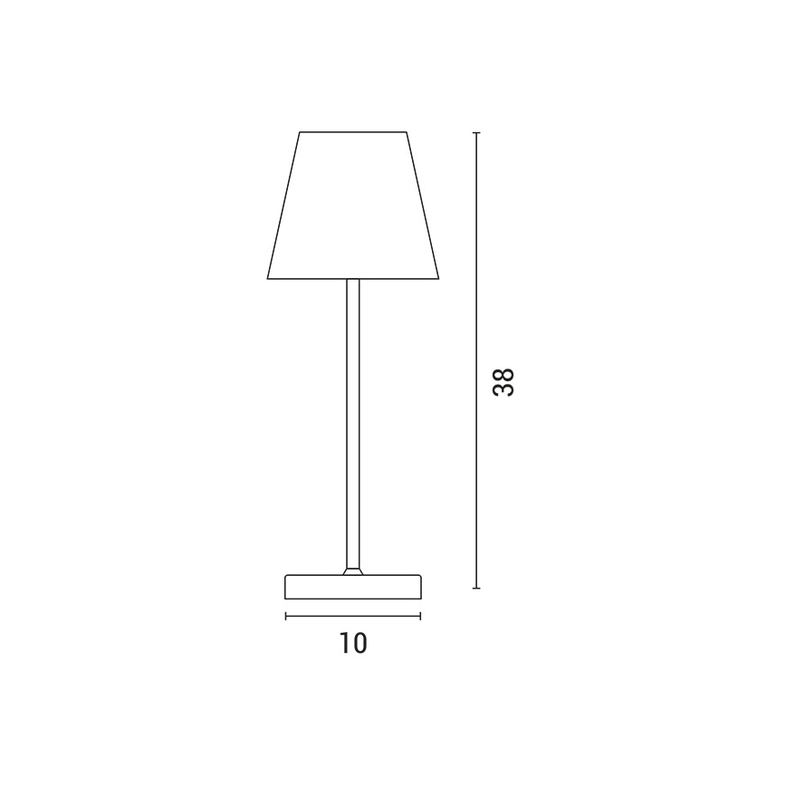 Lampă LED tactilă reîncărcabilă dimabilă de masă LED/3,5W/5V 5200mAh albastru