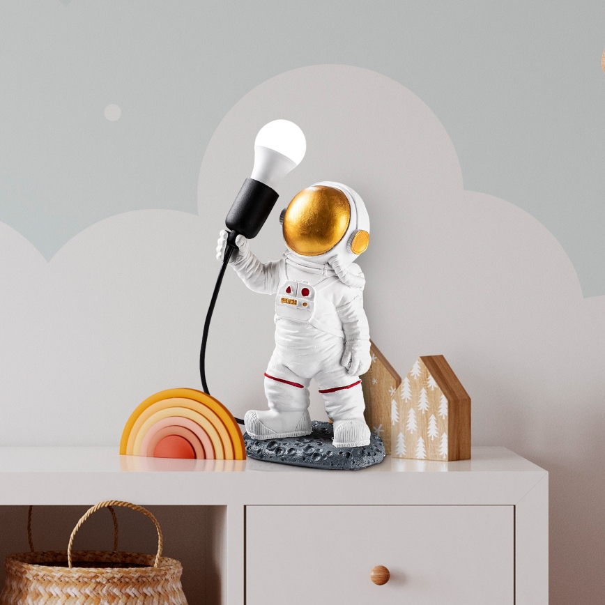 Lampă pentru copii ASTRONAUT 1xE27/40W/230V cupru/alb