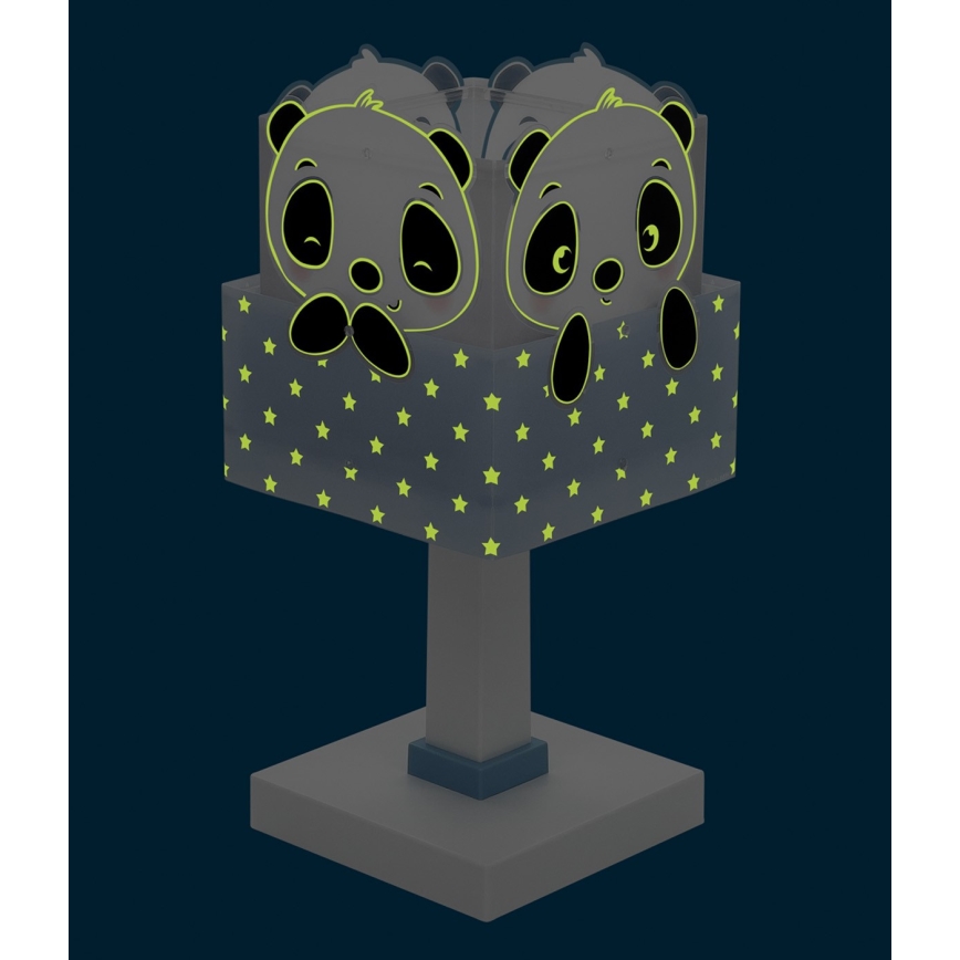 Lampă pentru copii PANDA 1xE14/40W/230V albastră Dalber 63161T