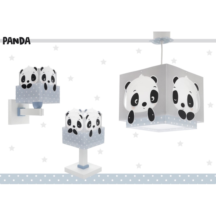 Lampă pentru copii PANDA 1xE14/40W/230V albastră Dalber 63161T