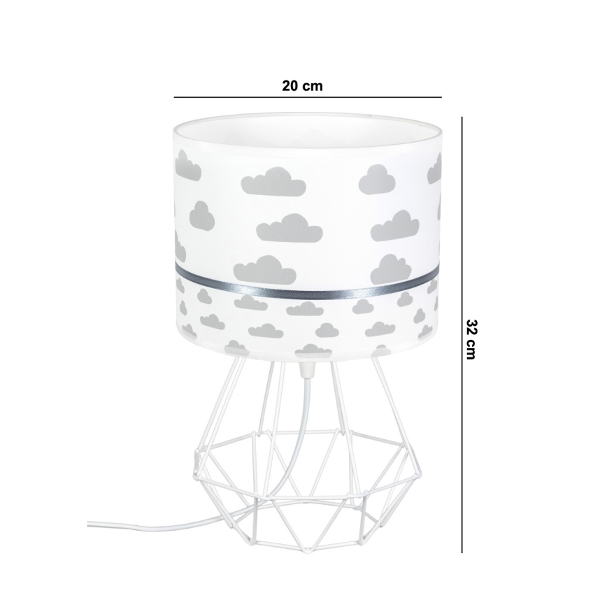 Lampă pentru copii PIKKI 1xE27/60W/230V gri