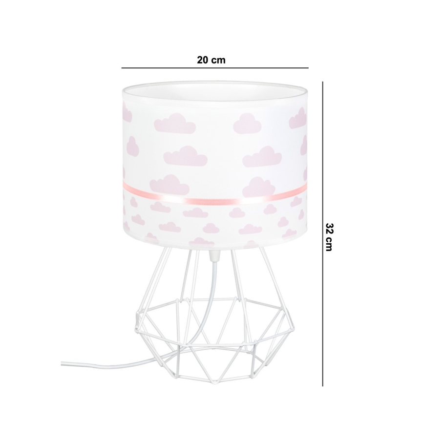 Lampă pentru copii PIKKI 1xE27/60W/230V roz