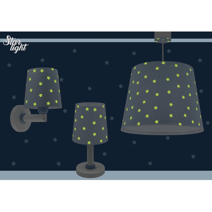 Lampă pentru copii STAR LIGHT 1xE14/40W/230V albastră Dalber 82211T