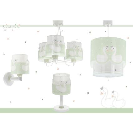 Lampă pentru copii SWEET LOVE 1xE14/40W/230V verde Dalber 61711H