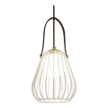 Lampă perete MEMORY 1xG9/4W/230V albă/maro 