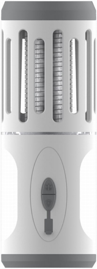 Lampă portabilă LED reîncărcabilă cu capcană pentru insecte LED/6W/1800 mAh IPX4 alb/gri