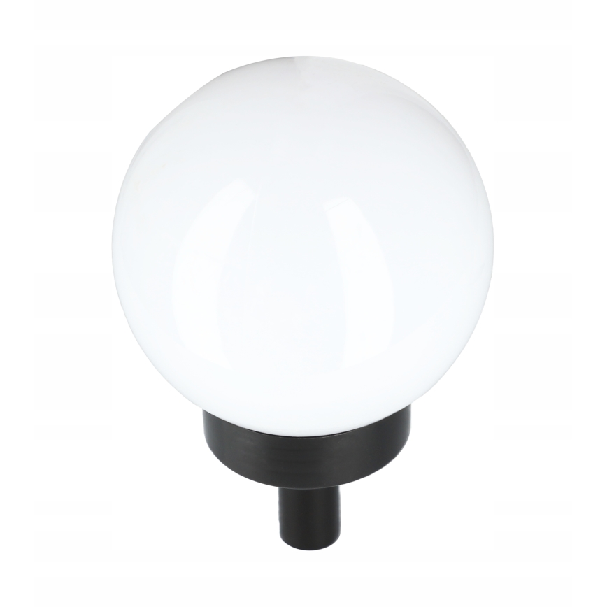 Lampă solară cu LED, 1,2 V, 6500 K, 200 mAh, diametru 10 cm, IP44, alb/negru
