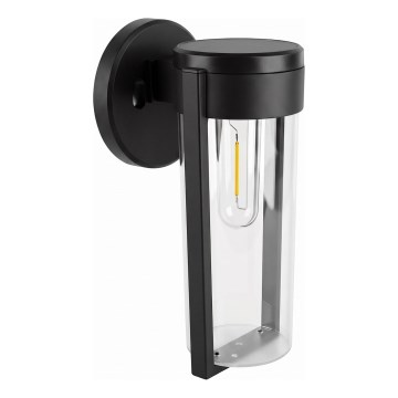 Lampă solară de perete cu LED 1W/3,7V 500 mAh IP65 negru