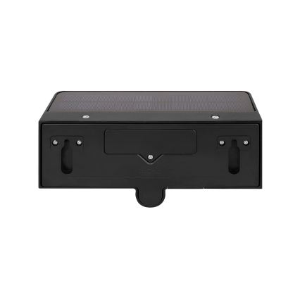 Lampă solară de perete LED cu senzor de mișcare și de amurg LED/3W/3,7V IP54 1500 mAh neagră