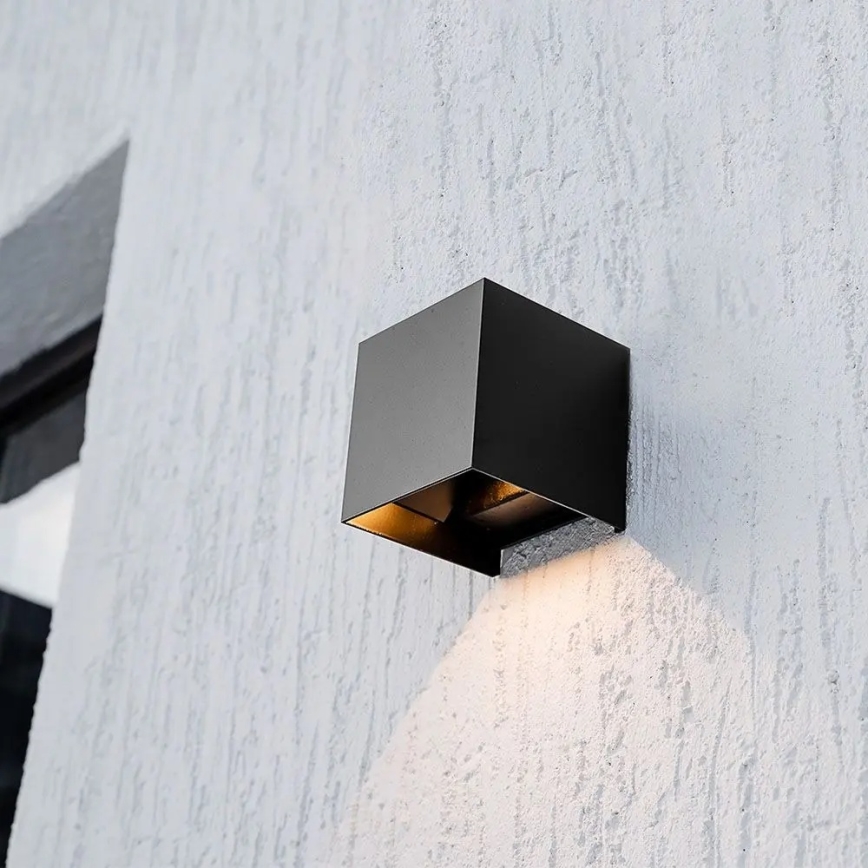 Lampă solară de perete cu senzor LED, 9W, 3,7V, 3000/4000/5000K, IP65, 2600 mAh, negru