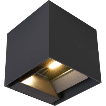 Lampă solară de perete cu senzor LED/9W/5V 3000/4000/5000K IP65 2600 mAh antracit