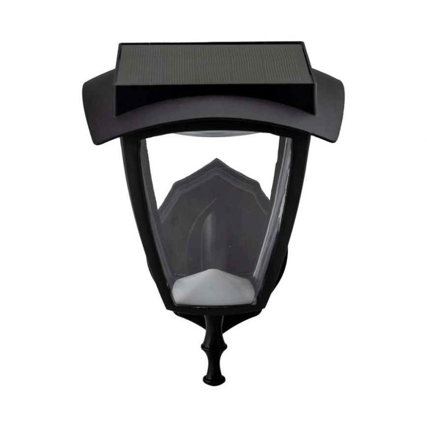 Lampă solară de perete LED/2W/3,7V 3000/6000K IP65 2200 mAh neagră