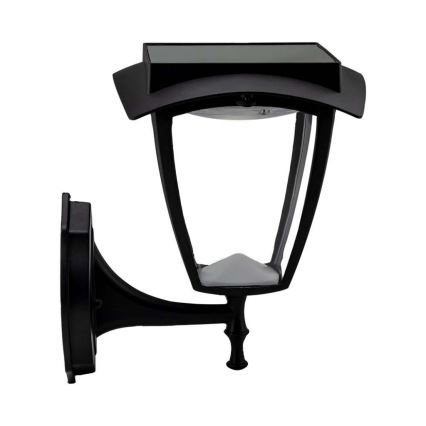 Lampă solară de perete LED/2W/3,7V 3000/6000K IP65 2200 mAh neagră
