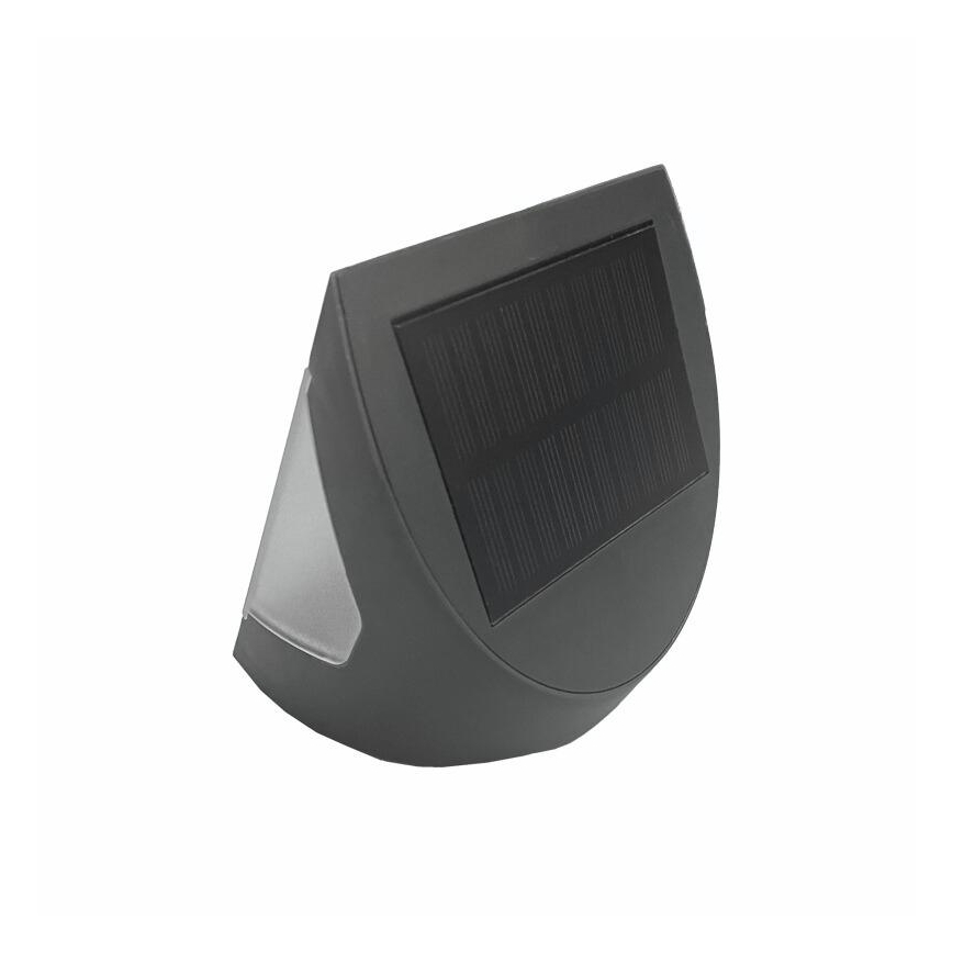 Aplica de perete solară LED cu senzor, 3W, 3,7V, 3000/4000K, 1200 mAh, IP54, antracit