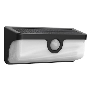 Lampă solară de perete LED cu senzor LINK LED/5W/3,7V IP65 negru