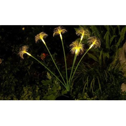 Lampă solară decorativă cu senzor 6xLED/1,2V 3000K 77 cm 600 mAh IP44