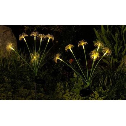 Lampă solară decorativă cu senzor 6xLED/1,2V 3000K 77 cm 600 mAh IP44