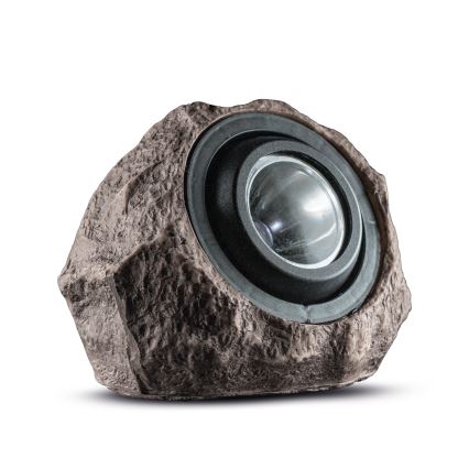 Lampă solară LED, 1,2 V, 1000 mAh, IP44, aspect piatră